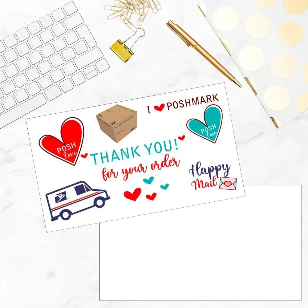♥️ 5x25 / 50  Thank You Cards